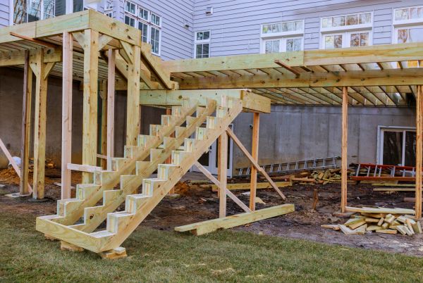 Deck Post Replacement in Truckee